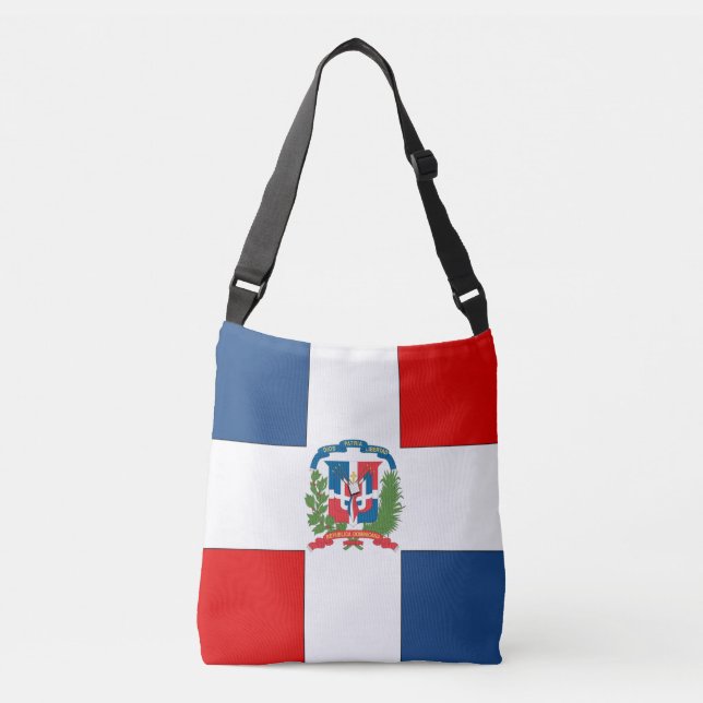 Dominican Republic Flag Crossbody Bag (Front)