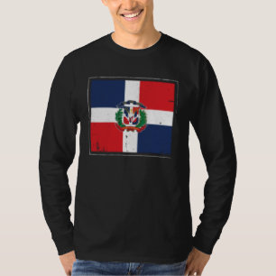 Dominican Republic Flag Dominicana Latina Latino R T-Shirt
