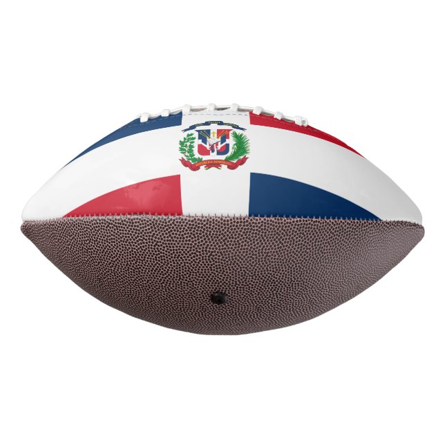 Dominican Republic flag Football (Rotated 270)