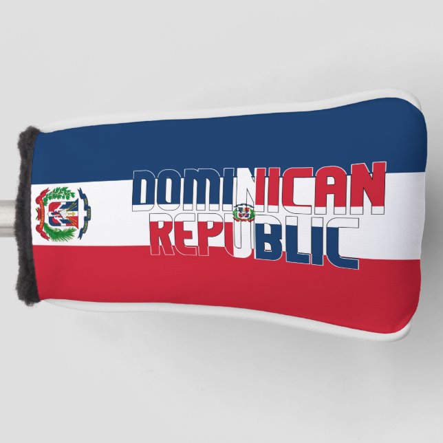 Dominican Republic Flag Gorgeous Patriotic Golf Head Cover (Front)
