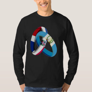 Dominican Republic Flag Guatemala Ring Marriage We T-Shirt