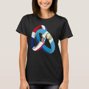 Dominican Republic Flag Guatemala Ring Marriage We T-Shirt