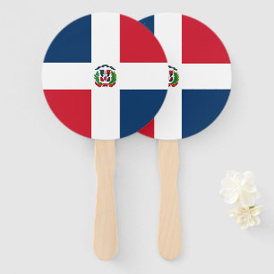 Dominican Republic flag Hand Fan