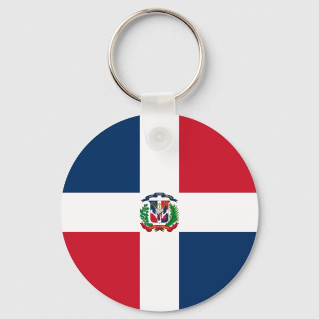 Dominican Republic Flag Key Ring (Front)