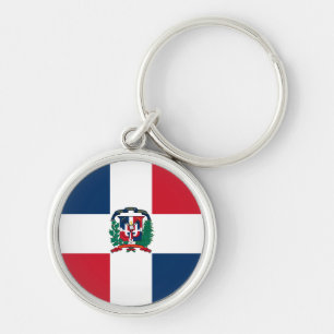 Dominican Republic Flag Keychain