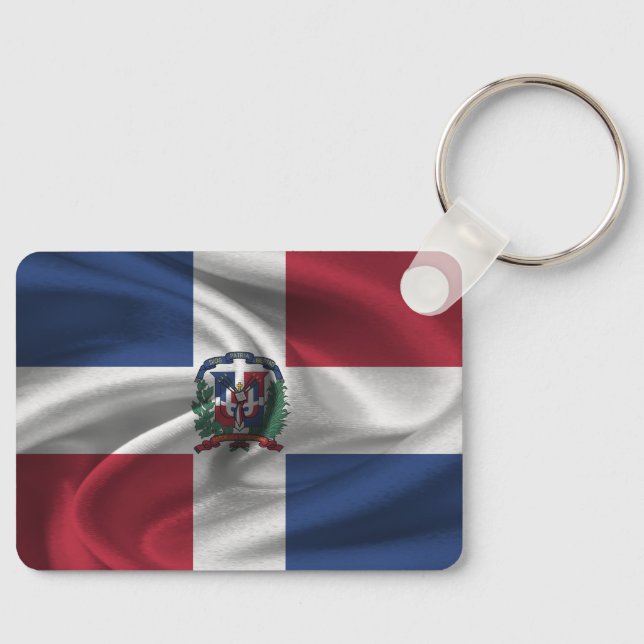 Dominican Republic Flag Keychain (Front)