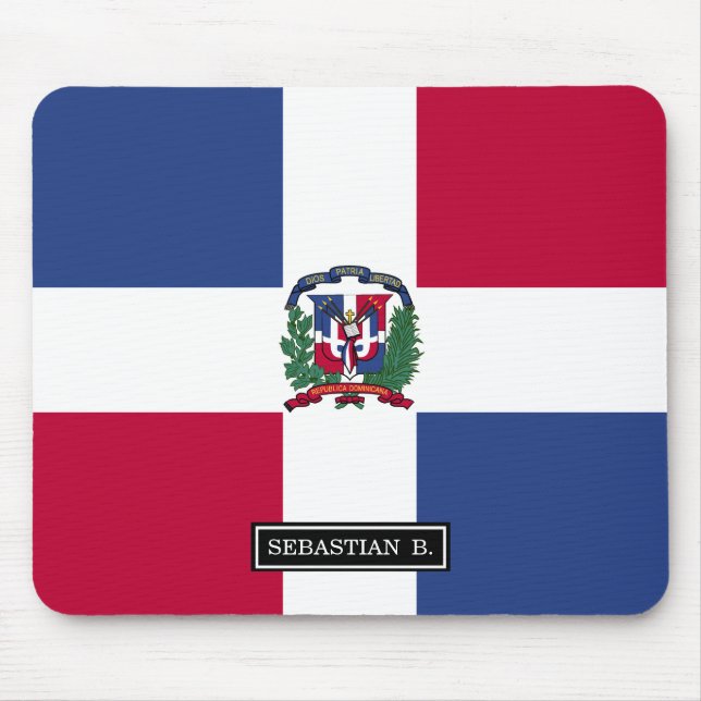 Dominican Republic Flag Mouse Pad (Front)