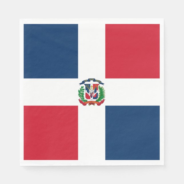 Dominican Republic Flag Napkin (Front)