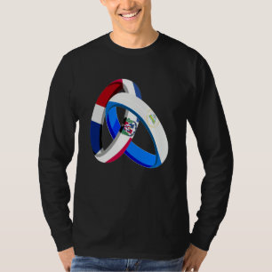 Dominican Republic Flag Nicaragua Ring Marriage We T-Shirt