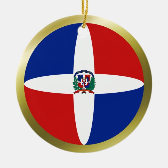 Dominican Republic Flag Ornament (Front)