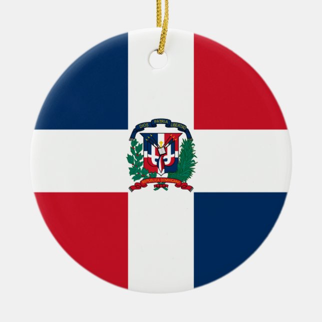 Dominican Republic Flag Ornament (Front)