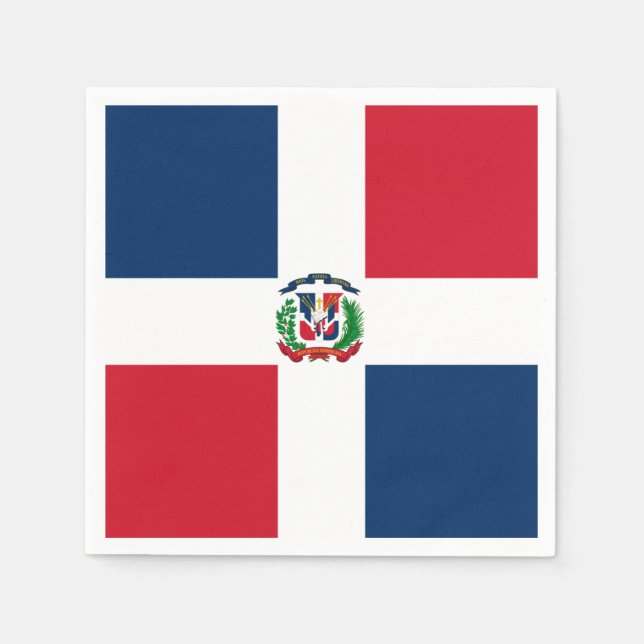 Dominican Republic flag Paper Napkin (Front)