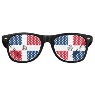 Dominican Republic flag party Sunglasses