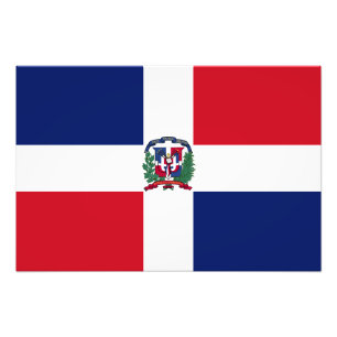 Dominican Republic Flag Photo Print