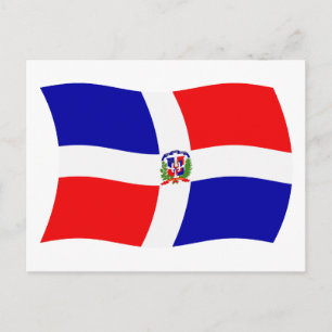 Dominican Republic Flag Postcard