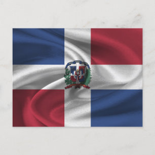 Dominican Republic Flag Postcard
