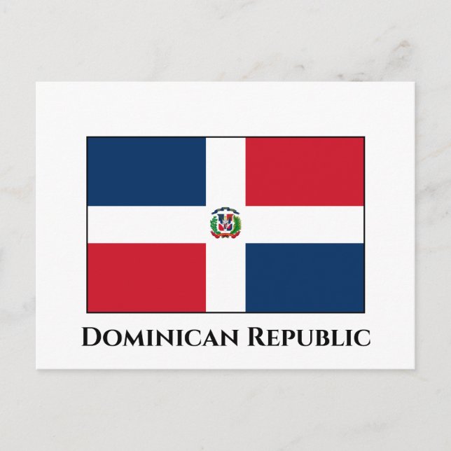 Dominican Republic Flag Postcard (Front)