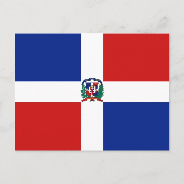 Dominican Republic Flag Postcard (Front)