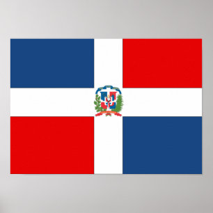 Dominican Republic Flag Poster