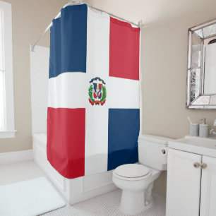 Dominican Republic flag Shower Curtain