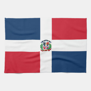Dominican Republic Flag Tea Towel