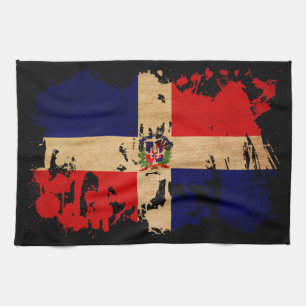 Dominican Republic Flag Tea Towel