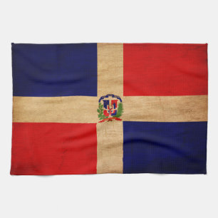 Dominican Republic Flag Tea Towel