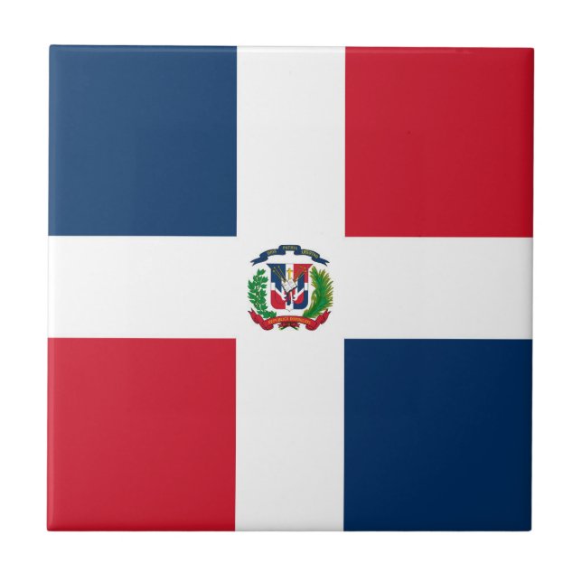 Dominican Republic flag Tile (Front)