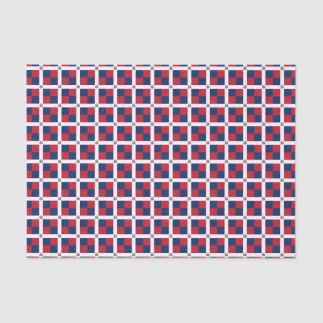 Dominican Republic Flag Tissue Paper (Front)