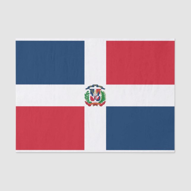 Dominican Republic Flag Tissue Paper (Front)
