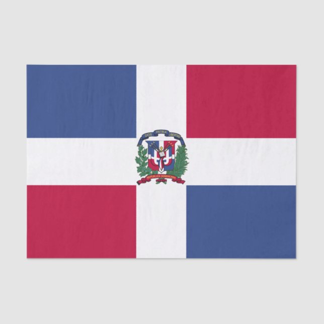 Dominican Republic Flag Tissue Paper (Front)