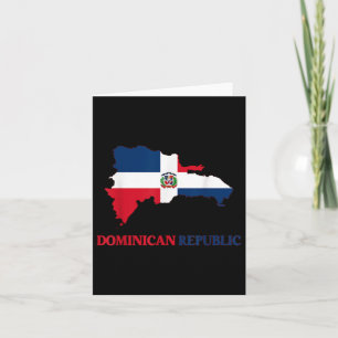 Dominican Republic Flag Travel Souvenir Dominican Card