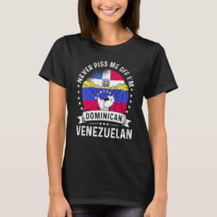Dominican Republic Flag Venezuela Grown  Humor Pri T-Shirt