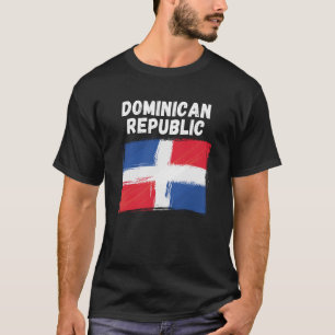 Dominican Republic Flag Vintage Grunge Dominican F T-Shirt