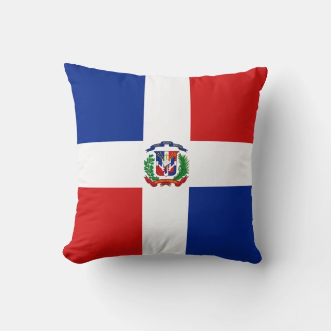Dominican Republic Flag x Flag Pillow (Front)