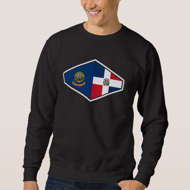 Dominican Republic Heritage Idaho Pride Sweatshirt (Front)