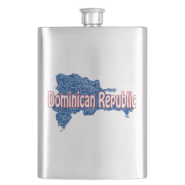Dominican Republic Hip Flask (Front)