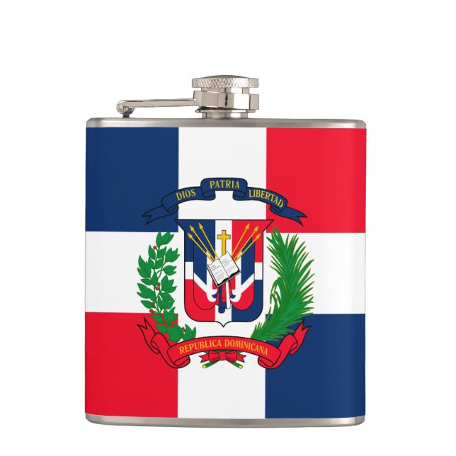 Dominican Republic Hip Flask (Front)