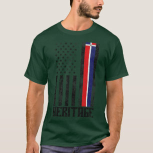 Dominican Republic Hispanic Heritage distressed fl T-Shirt