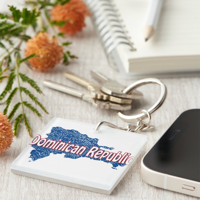Dominican Republic Key Ring (Front Right)