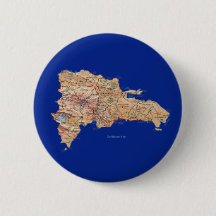 Dominican Republic Map Button