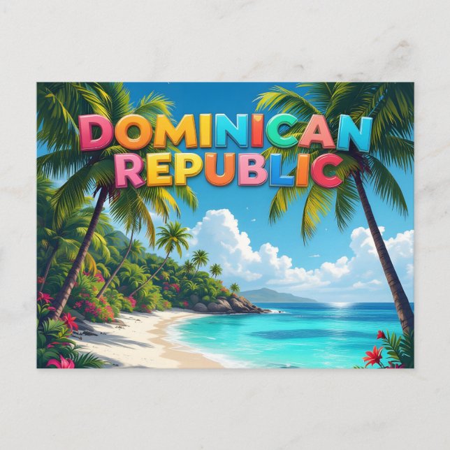 Dominican republic memory postcard (Front)