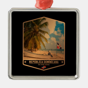 Dominican Republic Metal Tree Decoration