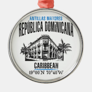Dominican Republic Metal Tree Decoration