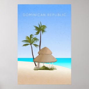 Dominican Republic Minimal Travel Poster