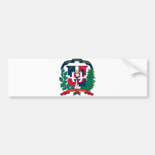 Dominican Republic Official Coat Of Arms Heraldry Bumper Sticker