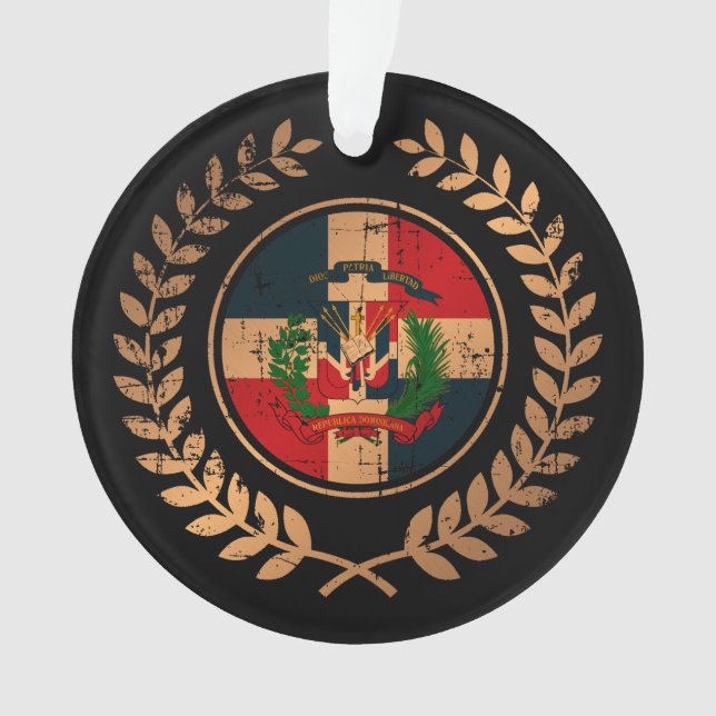 Dominican Republic Ornament (Front)
