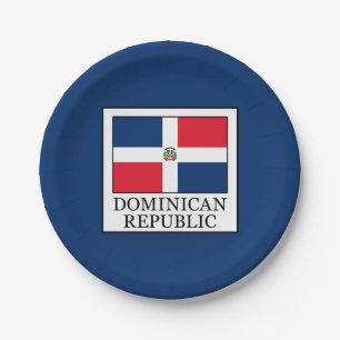 Dominican Republic Paper Plate
