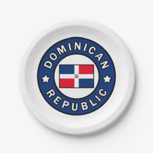 Dominican Republic Paper Plate