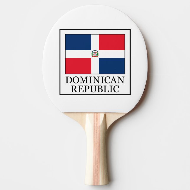 Dominican Republic Ping Pong Paddle (Front)